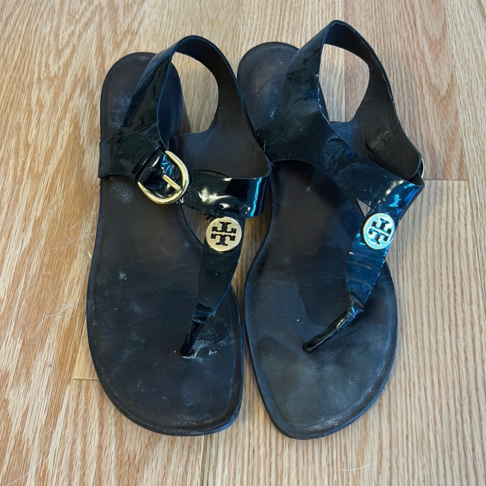 Tory Burch Black Heeled Sandal Size 9